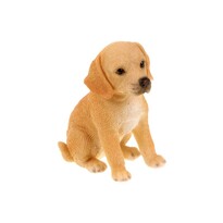 Siedzący Labrador, żywica, 7 x 8 x 5 cm