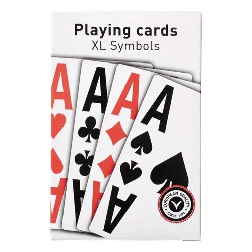 Vitility VIT-70410060 kartonske igralne karte zizjemno velikimi simboli