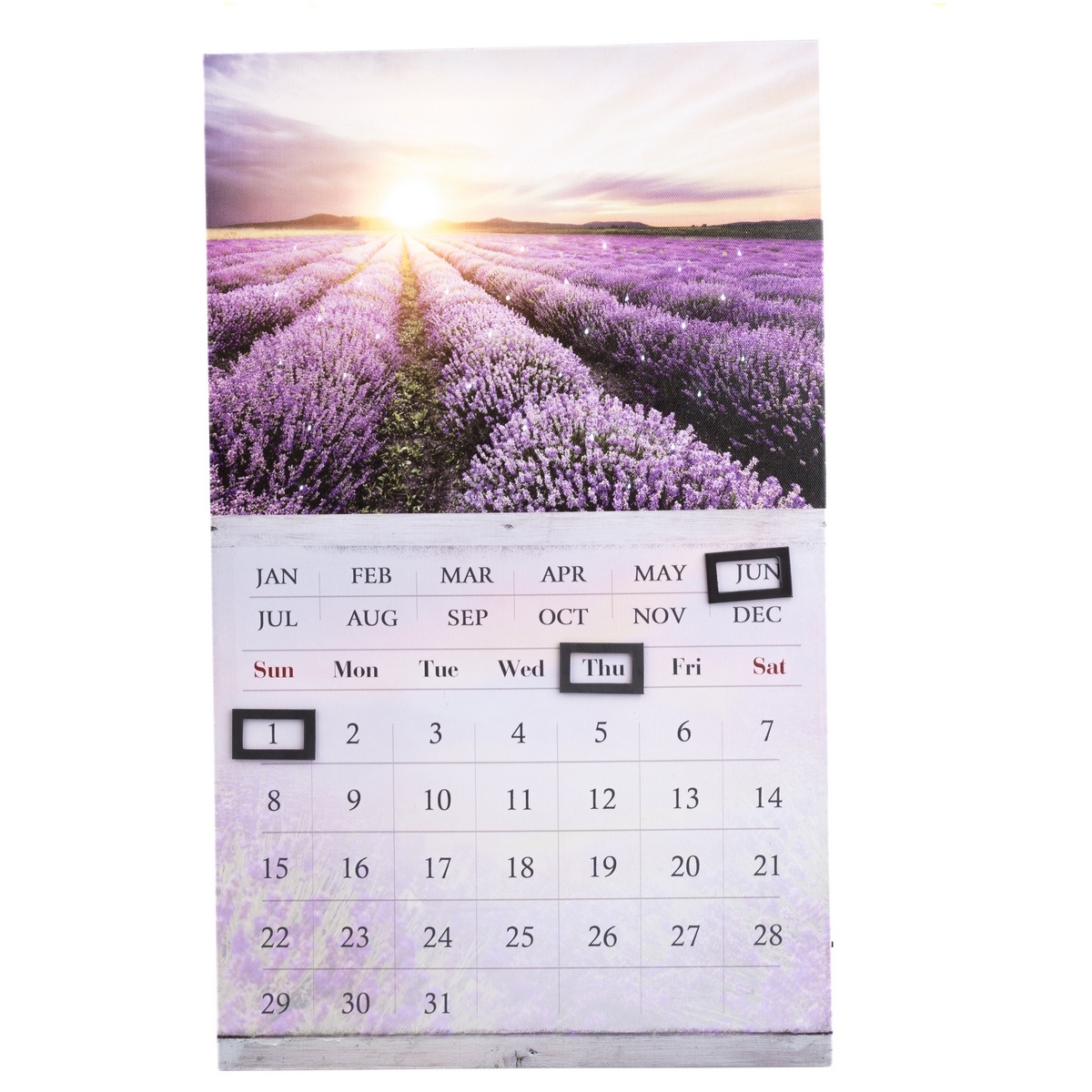 Levně Nástěnný kalendář Levandulové pole, 30 x 50 cm
