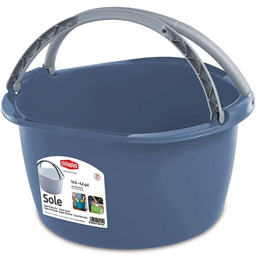Lighean oval din plastic SOLE cu mânere,  16 l