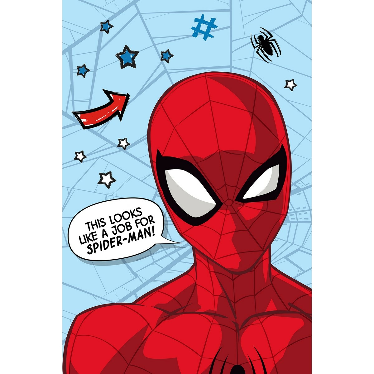 Fotografie Jerry Fabrics Dětská deka Spider-man, 100 x 150 cm