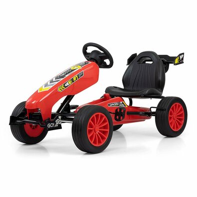 Milly Mally Quadricycle gokart rakéta, piros