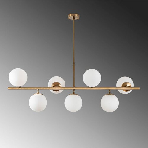 Lampa wisząca Fazli - 10535, biała/złota