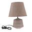 Keramická stolní lampa Terra, 33 cm, hnědá