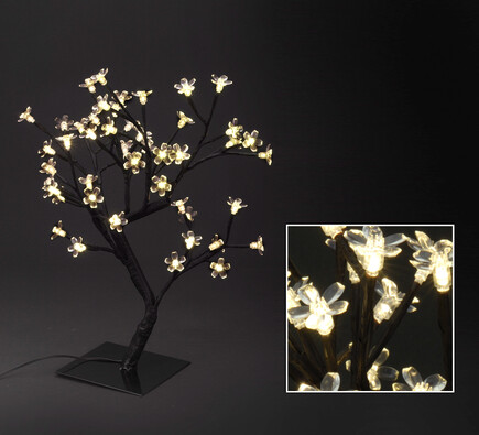 Świecące drzewko kwitnące LED, 45 cm