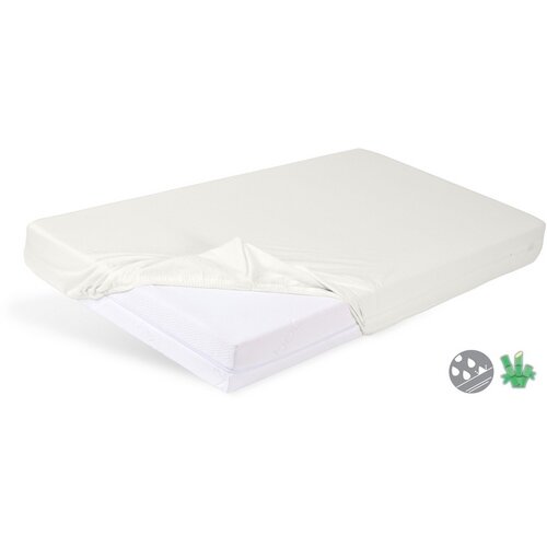 Matex Bamboo neprepustna rjuha ecru, 90 x 200 x 20ccm