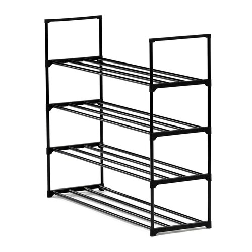 Schuhregal GD-406 BK, Metall, schwarz