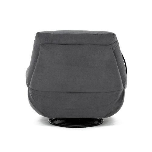 Polohovací elektrické křeslo se zabudovaným ovládáním, šedá