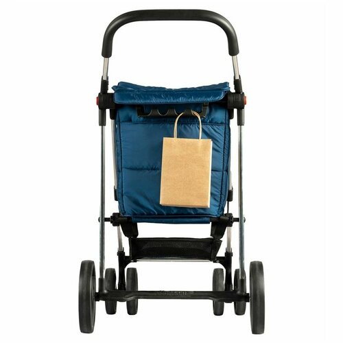 Rolser Faltbarer Einkaufstrolley Basket, Polar 4Big, Blau