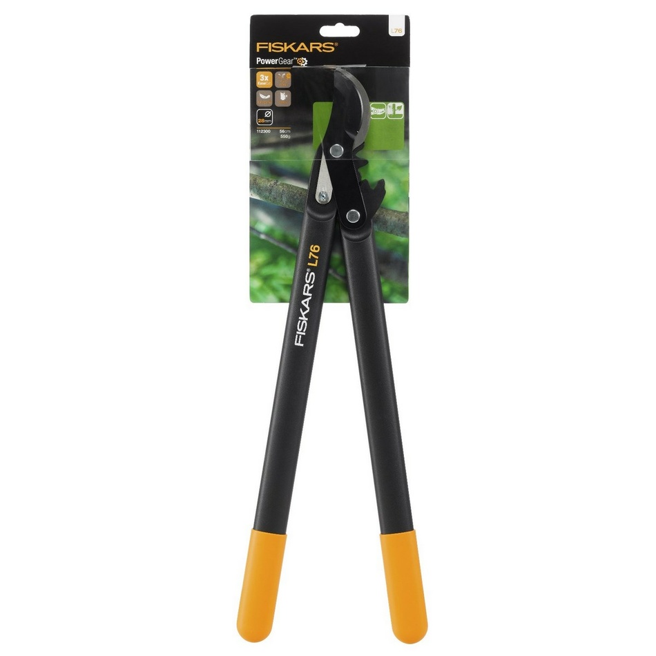 Obrázok Fiskars PowerGear Prevodové nožnice na silné konáre, nožnicová hlava L