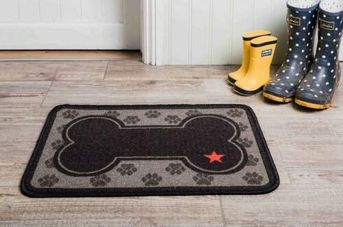 PET REBELLION Dinner Mate Little Paws Teppich unter den Napf, 40 x 60 cm