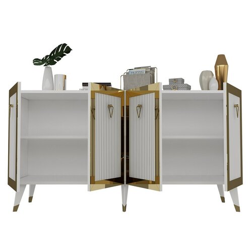 Bare White and Gold szekrény