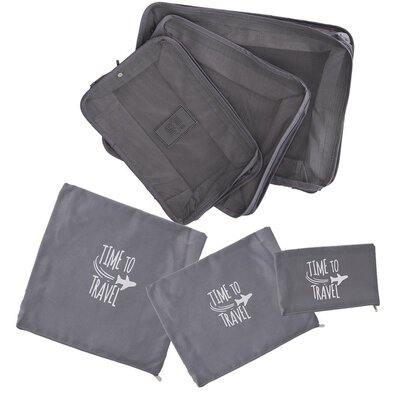 Orion Набір дорожніх органайзерів для валізи 6 шт., сірий