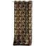 Restilo Draperie Velvet golden Leaves neagră, 140 x 245 cm