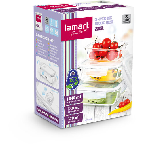 Lamart LT6011 3-delni set posod Air