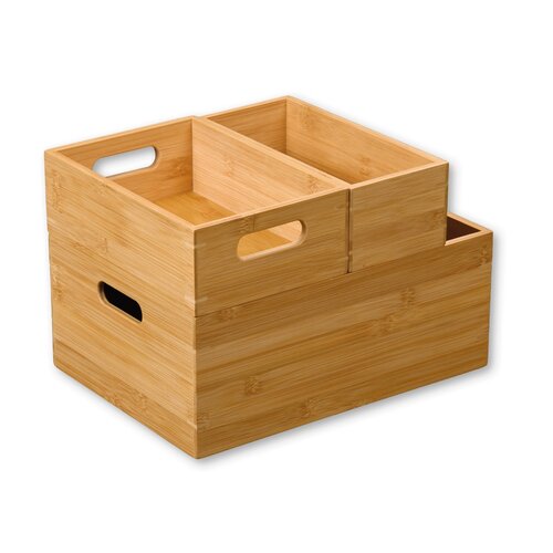 Kesper 57611 Bambuszdoboz, 38,5 x 28,5 x 20 cm