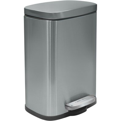 Coș de gunoi cu pedală soft-close Spirella Akira 12 l, oțel inoxidabil periat