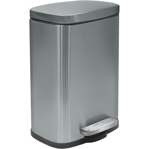 Spirella Pedálos szemetes soft-close Akira 12 l, csiszolt rozsdamentes acél