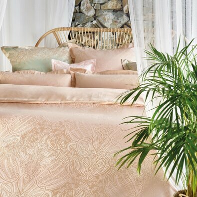 Stella Ateliers Poszewka na poduszkę z adamaszku Reena rose opal, 40 x 80 cm