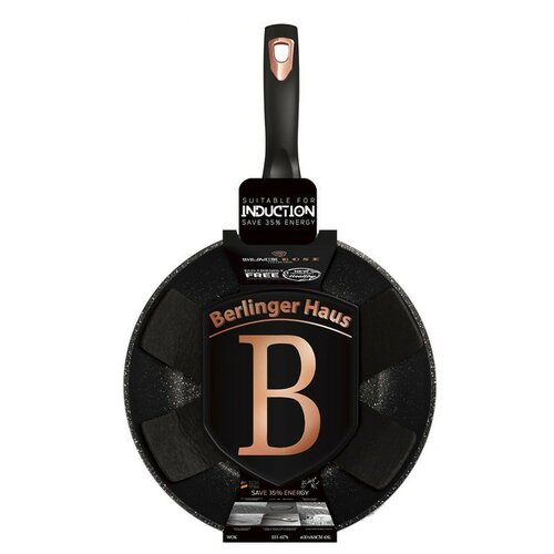 Berlinger Haus Wok ponev z marmorno površino BlackRose Collection, 30 cm