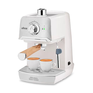 Ufesa CE7238 Cream Espresso Hebel-Kaffeemaschine,  Beige