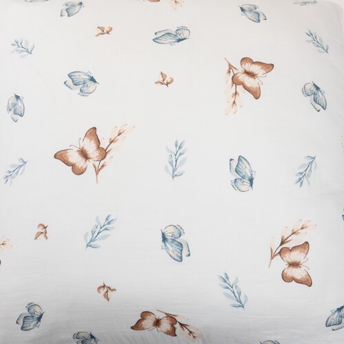 Matex Muslin posteljnina Metulji, 140 x 200 cm, 70 x 90 cm