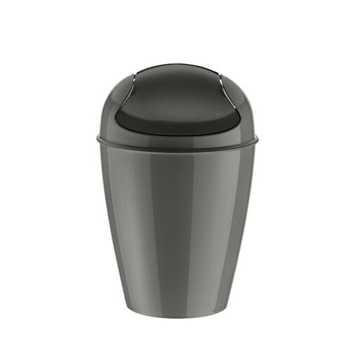 Koziol Kozmetický odpadkový kôš DEL S, 5 l, tm. sivá
