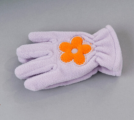 Detské prstové rukavice fleece Karpet 5575, fialov