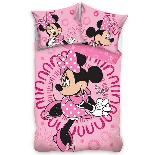 Carbotex Gyermek pamut ágynemű Mesés Minnie , 140x 200 cm, 70 x 90 cm, 140 x 200 cm.
