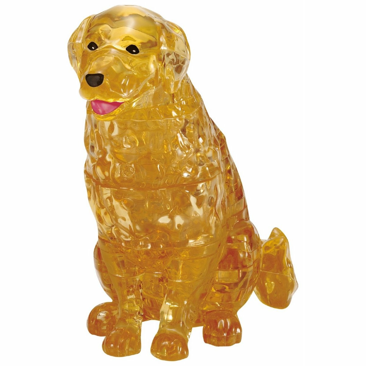 Obrázok HCM Kinzel 3D Crystal puzzle Zlatý retriever a šteňa, 44 dielikov