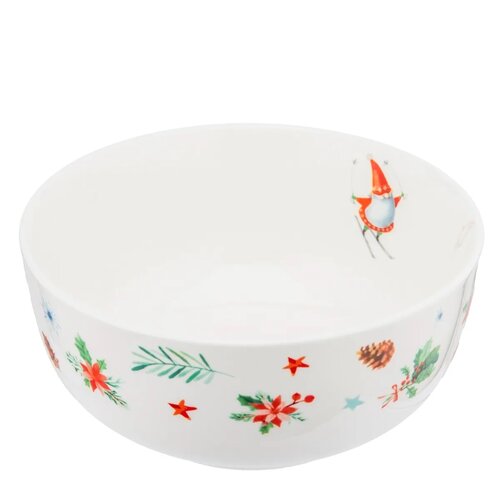 Altom Porcelanska posoda Zimski škratje 14 cm, 600ml