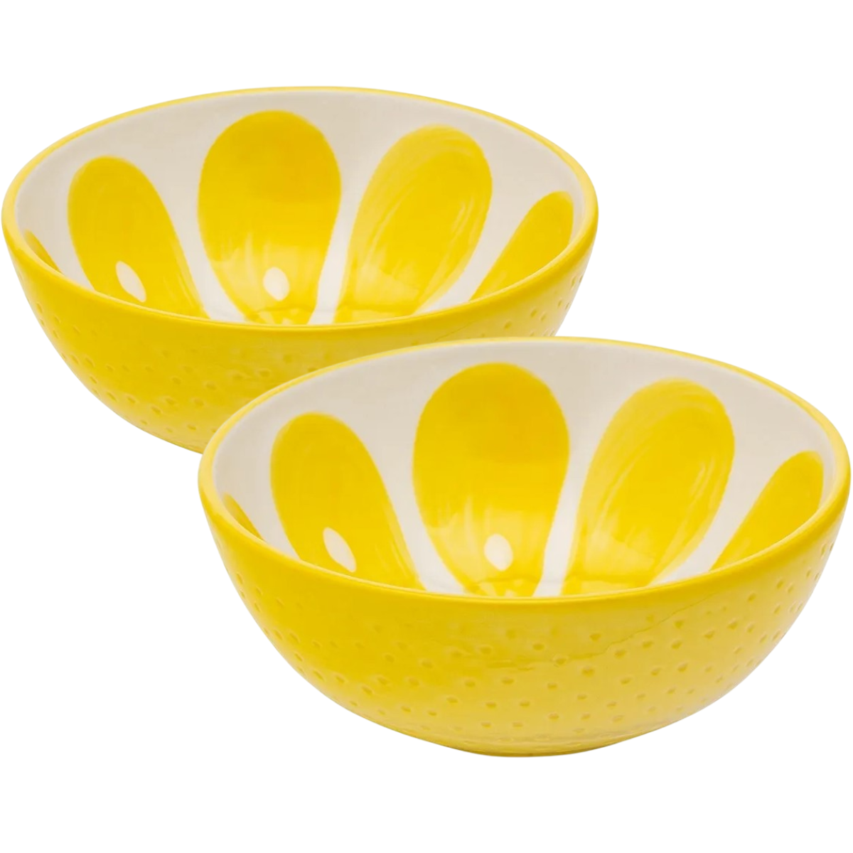Altom Zestaw ceramicznych misek Tropicana cytryna12,5 cm, 2 szt.