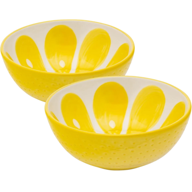 Altom Set keramičnih skodelic Tropicana limona12,5 cm, 2 kos