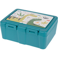 Lunch box s príborom, 13,5 x 18 x 7,5 cm, tyrkysová
