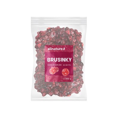 Allnature Brusnica (kľukva) sušená, 1 kg