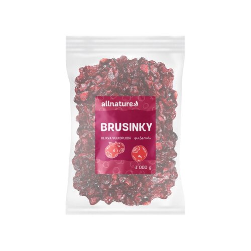 Allnature Brusnica (kľukva) sušená, 1 kg