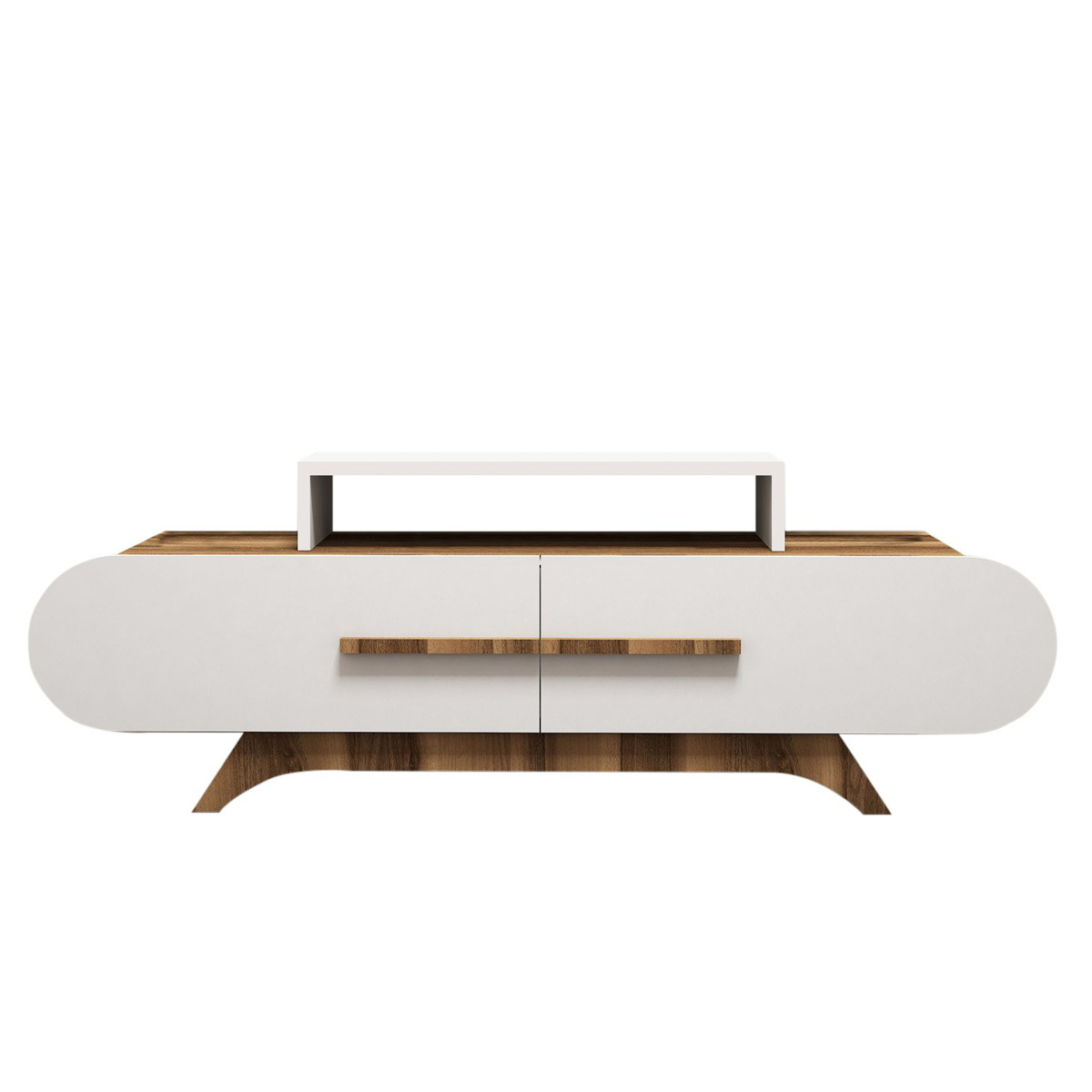 Masă TV Rose Walnut Alb
