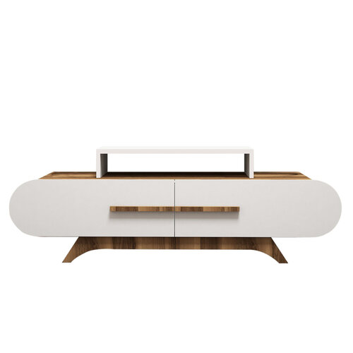 Stolik pod telewizor Rose Walnut White