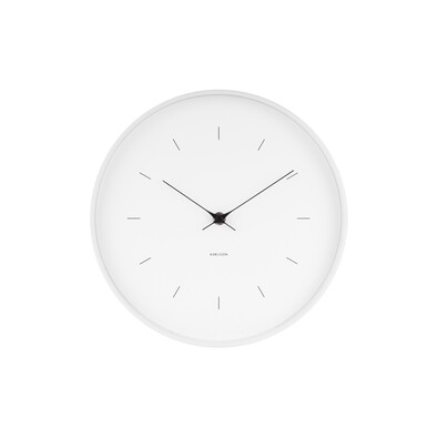 Karlsson 5708WH Designové nástěnné hodiny, 27 cm