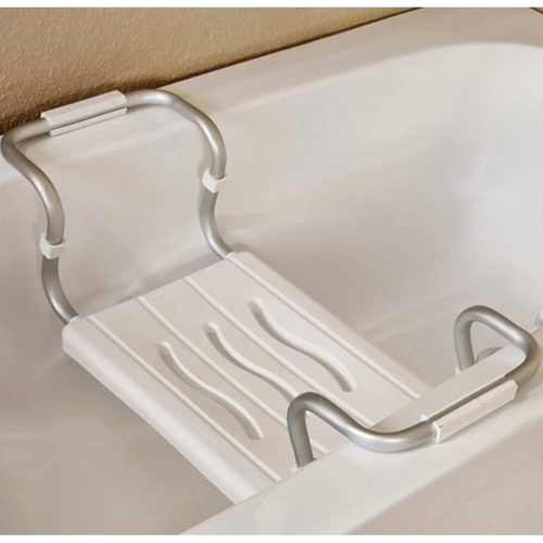 Spirella Verstellbarer Badewannensitz, weiß, 55–65 cm