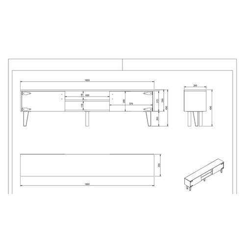 Stolik pod telewizor Anthes