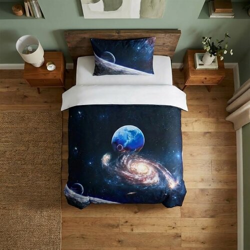 Pościel bawełniana Kosmos 3D, 140 x 200 cm, 70 x 90 cm