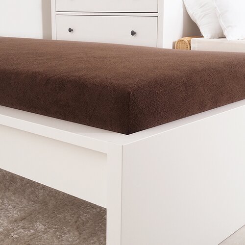 4Home froté prestieradlo Ideál tmavohnedá, 90 x 200 cm