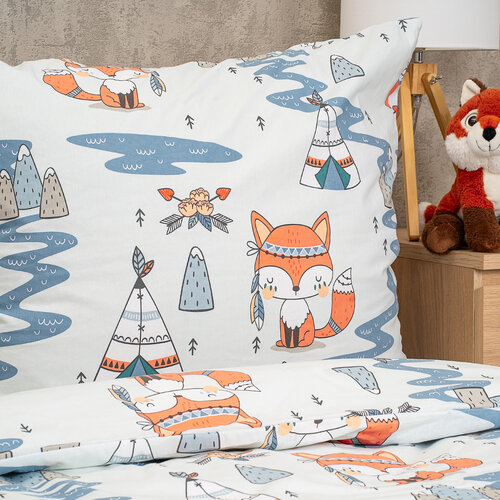 4Home Otroško bombažno posteljnino Indian fox, 140 x 200 cm, 70 x 90 cm