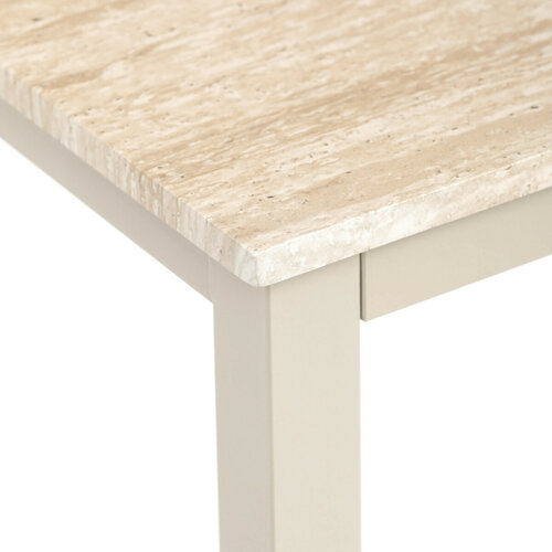 Jídelní stůl BLOCK Travertine, 110 × 70 × 75 cm
