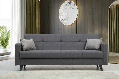 Rozkládací pohovka Polya 3 Dark Grey