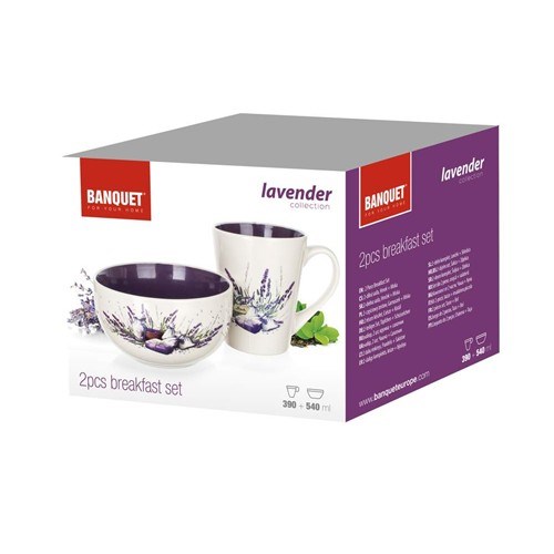 Banquet 2-delni zajtrkov set Lavender