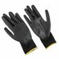 Sixtol Mănuși de lucru GLOVE PE-PU 11 negru,dimensiunea 11"