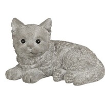 Gartendekoration Katze, 21 x 13 x 13 cm, Beton