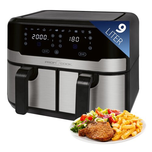 ProfiCook FR 1242 dupla forrólevegős fritőz
